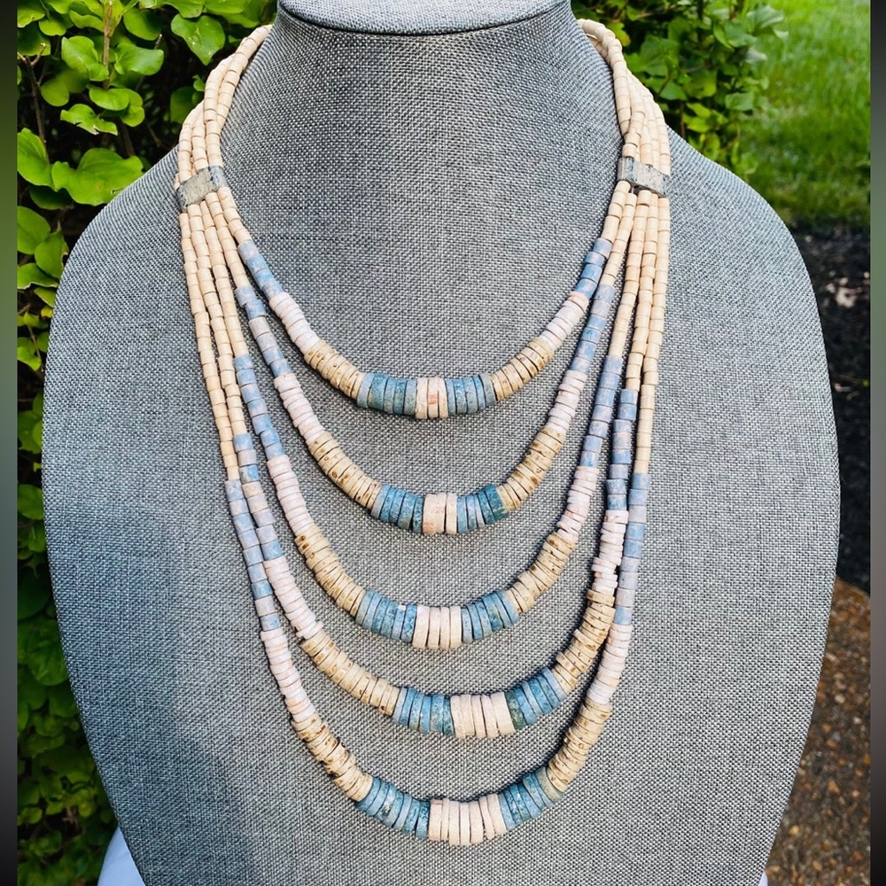 Handmade Boho Stone Colombian Necklace